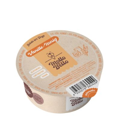 Bild von Molte Bello - Bio Hundeeis Vanille-Honig mit der Beschreibung Eis für Hunde ( und andere Haustiere ;-) Bio-zertifiziert & mit besten Zutaten.