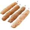 Bild von FF-Wurzelbrot-Mischkarton 350g, 4-fach sortiert mit der Beschreibung Handwerkliches Stangenbrot im Steinofen fertig gebacken.