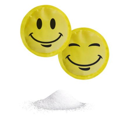Bild von Sugar Balls 3,6g mit der Beschreibung Zuckertütchen mit Happy-Motiv im Dispenserkarton. Sorgt für GUTE LAUNE :-)
