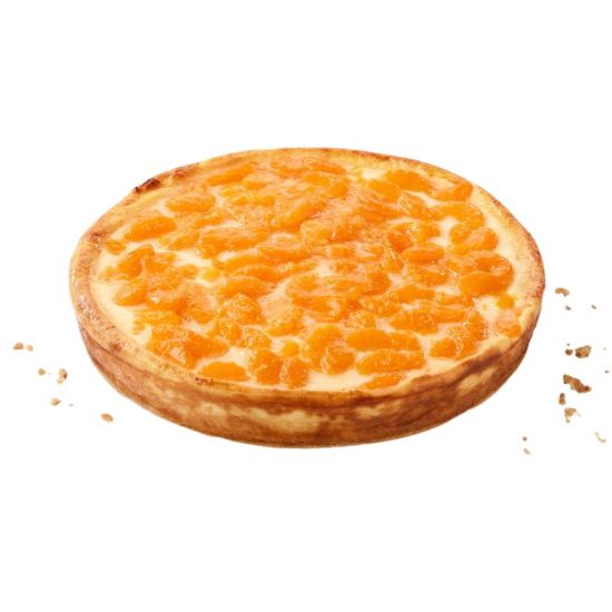 Bild von Rahm-Käsekuchen mit Mandarinen mit der Beschreibung ø28 cm /2150g ungeschnitten