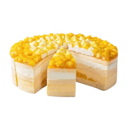 Bild von Mango-Vanille-Torte ø 24 cm mit der Beschreibung in 12 Stk. vorgeschnitten