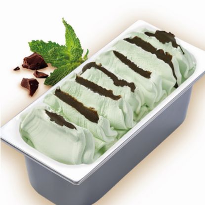 Bild von CDO Gelateria Minze Crunch mit der Beschreibung Erfrischendes Minzeis mit kanckiger Knusperschicht