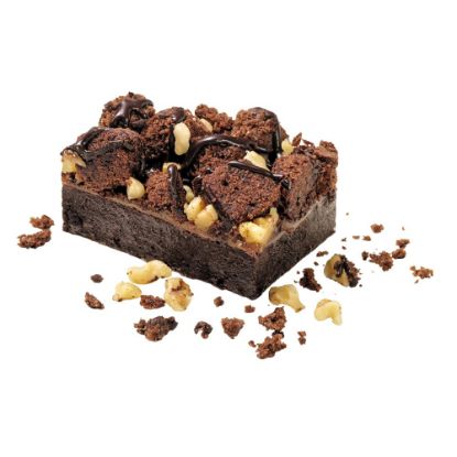 Bild von Caramel-Nut-Brownie mit der Beschreibung 19x28cm/1100g in 16 Stk. vorgeschnitten