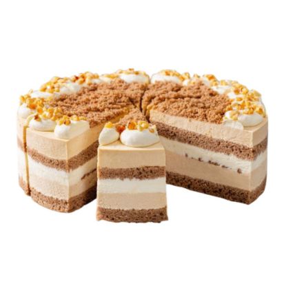 Bild von Nuss-Sahne-Torte 1750 g NEU mit der Beschreibung 24 cm in 12 Stk. vorgeschn.