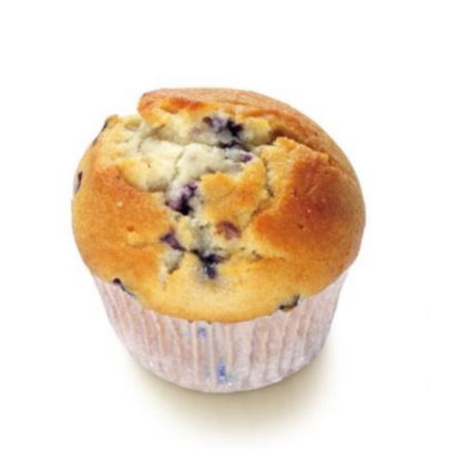 Bild von Blaubeer Muffin 82g mit der Beschreibung Fertig gebacken