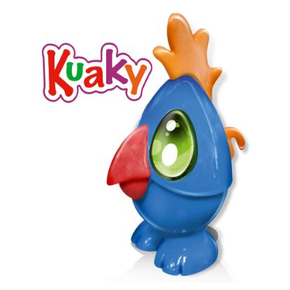 Bild von Eisfigur Kuaky Schokolade 70ml mit der Beschreibung Der kleine Papagei ist mit Eis Schokogeschmack gefüllt