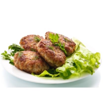 Bild von Meister-Pfannenfrikadelle 180g/Stk, gebraten mit der Beschreibung Aus ausgesuchtem Schweinefleisch, knackigen Zwiebeln,Semmelbrösel, Ei & Gewürzen. Gebraten.Lecker.