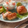 Bild von Hähnchen-Roulade " Florenz"  150g mit der Beschreibung Zartes,saftiges Hähnchenbrustfilet mit leckerer Blattspinat-Käse-Cremefüllung.