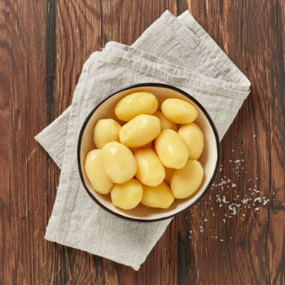 Bild von Frische ganze Garkartoffeln,  CLEAN LABEL mit der Beschreibung Gegart, kartofflig & fix zubereitet.