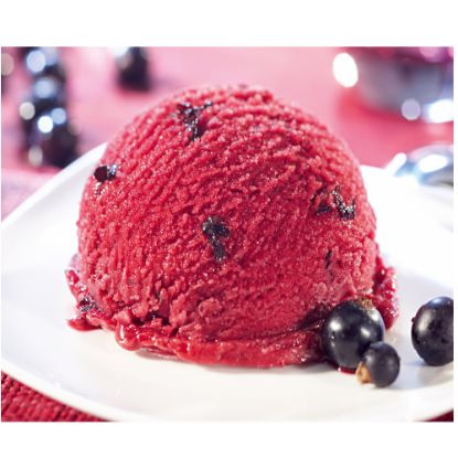 Bild von CDO Cassis Sorbet VEGAN mit der Beschreibung Sorbet mit schwarzen Johanisbeeren