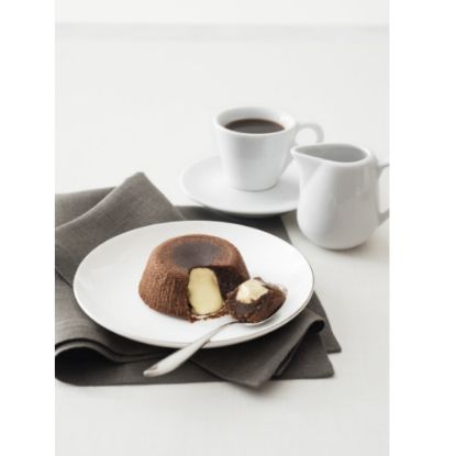 Bild von Souffle' Black & White 100g mit der Beschreibung Dunkles Schokosoufflé mit weißem Kern