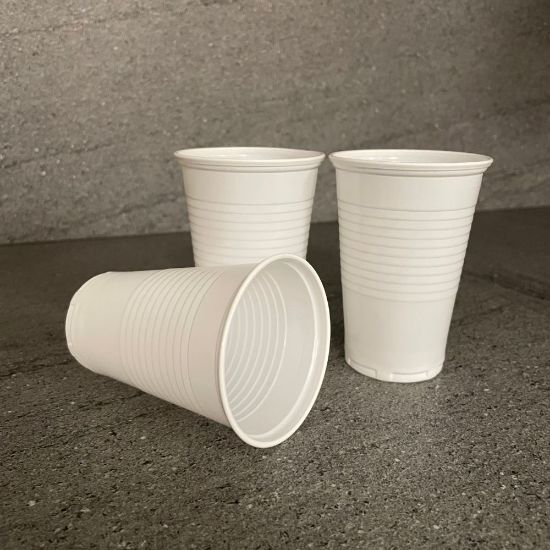 Bild von Trinkbecher 200ml PP weiß mit der Beschreibung 70,3x95mm 100 Stk