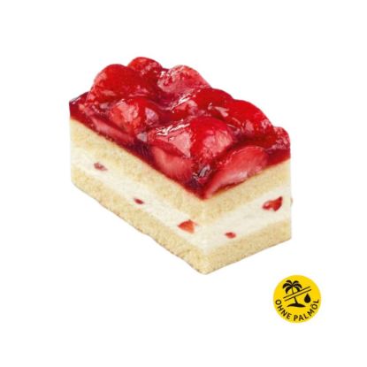 Bild von Erdbeer-Buttermilch-Schnitte mit der Beschreibung 19,5x29cm/2000g in12 Stk vorgeschnitten