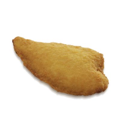 Bild von Schollenfilet in Knusperpanade 140-160g,vorgebraten mit der Beschreibung Schollendoppelfilet in knuspriger Panade. Ideal für Konvektomat & Kombidamfer.