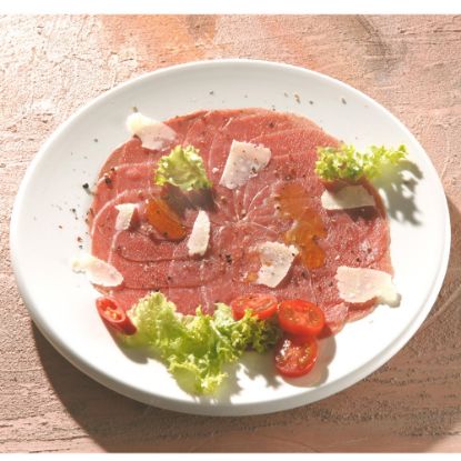 Bild von Carpaccio vom Rind,  80g/Portionen mit der Beschreibung LASCHORI , 2x 5 Portionen/Schachtel, gefroren