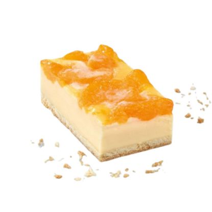 Bild von Käse-Mandarinen-Schnitte mit der Beschreibung 28x38cm/3200g in 20 Stk. vorgeschnitten