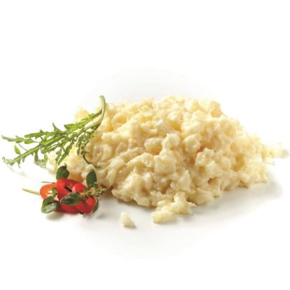 Bild von Kartoffel-Risotto Classic mit der Beschreibung kleinen Kartoffelstückchen mit einer cremigen Sauce aus Sauerrahm, Hartkäse & feinen Gewürzen