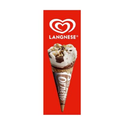 Bild von Banner - Langnese mit der Beschreibung  B 1,50 m x H 4 m
