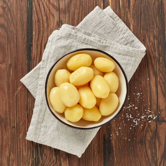 Bild von Frische ganze Garkartoffeln,  CLEAN LABEL mit der Beschreibung Gegart, kartofflig & fix zubereitet.