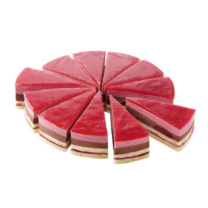 Bild von Cherry Cake 1525 g NEU mit der Beschreibung 24 cm in 12 Stk. vorgeschnitten