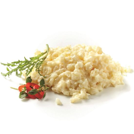 Bild von Kartoffel-Risotto Classic mit der Beschreibung kleinen Kartoffelstückchen mit einer cremigen Sauce aus Sauerrahm, Hartkäse & feinen Gewürzen