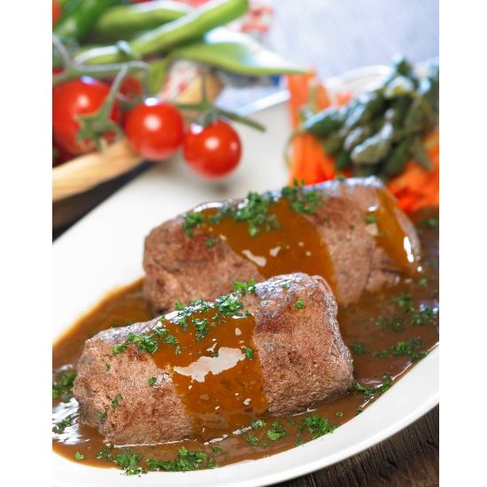 Bild von Rinderroulade "Hausfrauenart" 250g mit der Beschreibung Handgelegt, roh, gefroren