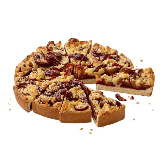 Bild von Zwetschgenkuchen mit Butterstreusel mit der Beschreibung Ø28 cm, vorgeschn. in 12 Stk.