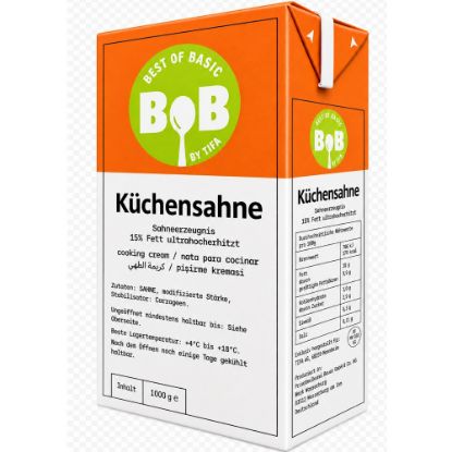 Bild von Küchensahne 15% Tifa Quality mit der Beschreibung Ohne deklarierungspflichtige  Zusatzstoffe