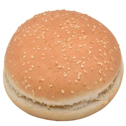 Bild von Hamburger Brötchen Sesam 80g mit der Beschreibung fertig gebacken,geschnitten-