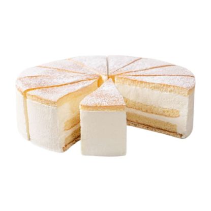 Bild von Käse-Sahne-Torte ø 24 cm 1650 g mit der Beschreibung in 12 Stk. vorgeschnitten