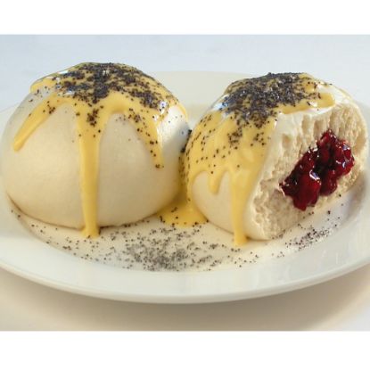 Bild von Germknödel mit Kirschfüllung 170g mit der Beschreibung Mit leckerer Kirschfüllung fertig gegart.