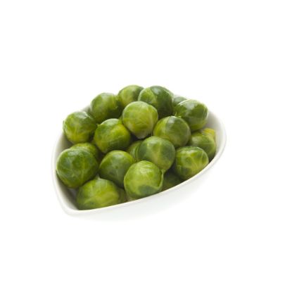 Bild von Rosenkohl 20/25 mm mit der Beschreibung Kleine Rosenkohlröschen portionsweise entnehmbar.