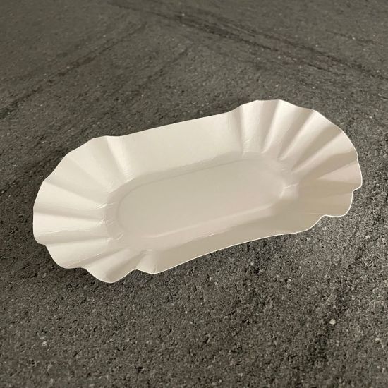 Bild von Pappschale 1 KU 11x19,5x3,2cm mit der Beschreibung Pommes-groß