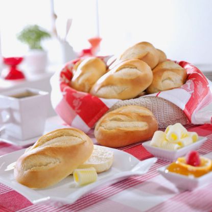 Bild von FF-Süßes-Frühstücks-Brötchen 70g mit der Beschreibung fertig gebacken