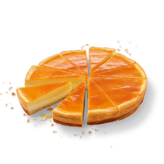 Bild von Mango-Maracuja-Cheesecake mit der Beschreibung ø24cm/1675g in 12 Stk. vorgeschnitten