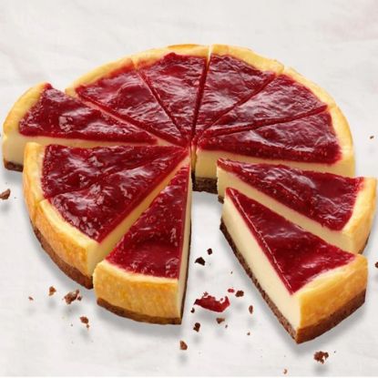 Bild von Himbeer-Cheesecake mit der Beschreibung in 12 Stk vorge., Ø 24cm 1475g