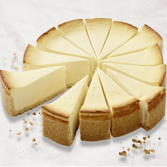 Bild von Cream-Cheesecake "New York Style" mit der Beschreibung in 14 Stk vorge., Ø24cm 1950g
