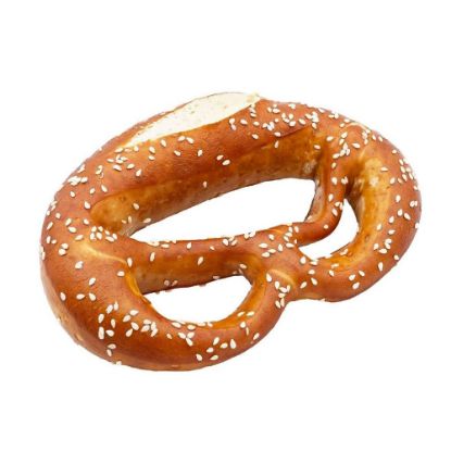 Bild von FF-Soft Brezel mit Sesam 80g mit der Beschreibung Laugenbrezel fertig gebacken