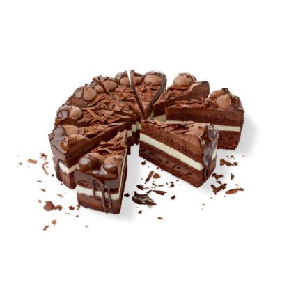 Bild von Chocolate Thunder Torte mit der Beschreibung Ø24 cm, vorgeschn.in 12 Stk.