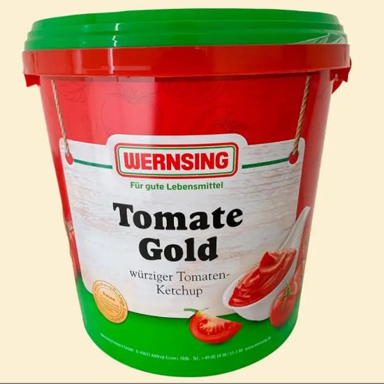 Bild von Tomatenketchup Gold 10kg/Eimer mit der Beschreibung Aus sonnengereiften Tomaten. Deklarationsfrei