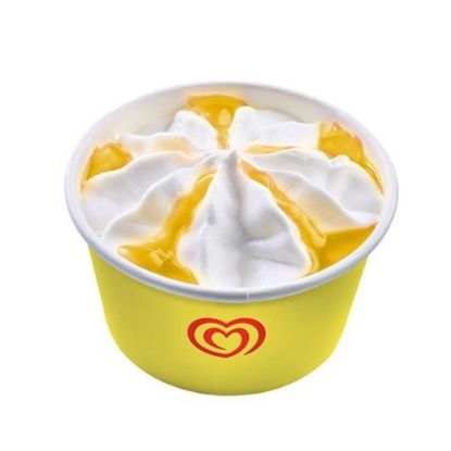 Bild von Langnese Becher Zitrone mit der Beschreibung vanilleeis mit Zitronensauce
