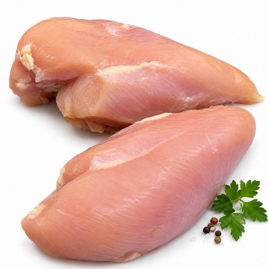Bild von Hähnchenbrust ohne Haut & Knochen mit der Beschreibung wie gewachsen,ohne Innenfilet, leicht gesalzen, Brasilien