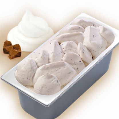Bild von CDO Gelateria Stracciatella mit der Beschreibung Vanilleeis mit Milchschokoladenstückchen und Schokosauce, ohne deklarationspflichtige Zusatzstoffe