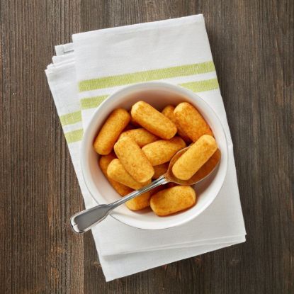 Bild von TIFA-Krokette"Classic" lang, 20g mit der Beschreibung Beilage aus gesunden &  reifen Speisekartoffeln sowie weiteren Zutaten,vorgebacken